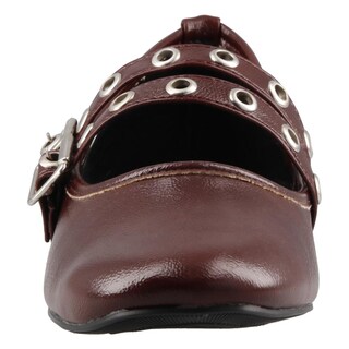Foto 5 | Foto 5 | Balerina Dama Cosmo Paris 120 Vino Flat Casual Zapatilla Talla 23 A 26 E
