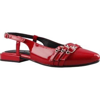 Foto 2 | Foto 2 | Balerina Dama Cosmo Paris 8318 Charol Rojo Flama Flat Casual Talla 23 A 26 E