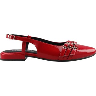 Foto 1 | Foto 1 | Balerina Dama Cosmo Paris 8318 Charol Rojo Flama Flat Casual Talla 23 A 26 E