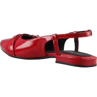 Foto 4 | Foto 4 | Balerina Dama Cosmo Paris 8318 Charol Rojo Flama Flat Casual Talla 23 A 26 E