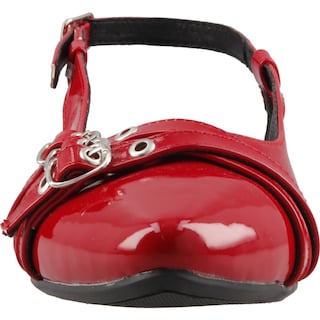 Foto 5 | Foto 5 | Balerina Dama Cosmo Paris 8318 Charol Rojo Flama Flat Casual Talla 23 A 26 E