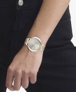 Foto 4 | Foto 4 | Reloj Para Mujer Hugo #edgy 1540112 Acero Inoxidable Con Brazalete Bicolor Plata Y Dorado 38 Mm