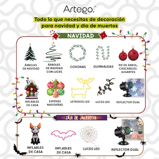 Foto 8 | Foto 8 | Esferas Para Árbol De Navidad Artego Grandes De 10 Cm De Diámetro Paquete 16 Esferas Dorado Kenitra Línea Glitter