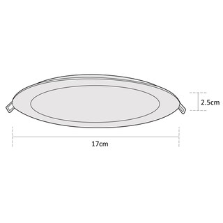 Foto 7 | Foto 7 | Estevez Luminaria Led Comercial 19141-0 12 Watts 4000k Empotrable Alta Eficiencia Color Blanco