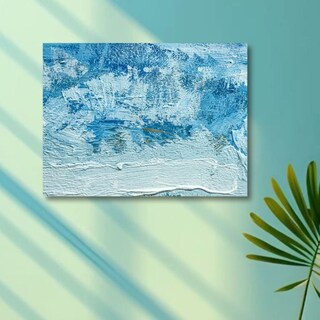 Foto 1 | Foto 1 | Cuadro Decorativo Abstracto Azul Polar 20x30cm