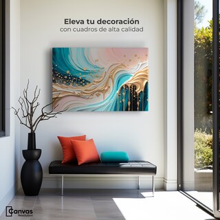 Foto 3 | Foto 3 | Cuadro Decorativo Para Sala Fragmentos Líquidos 90x60