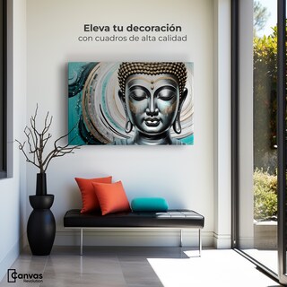 Foto 3 | Foto 3 | Cuadro Decorativo Para Sala Paz Con Buda 90x60