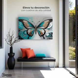Foto 3 | Foto 3 | Cuadro Decorativo Para Sala Mariposa En Calma 90x60