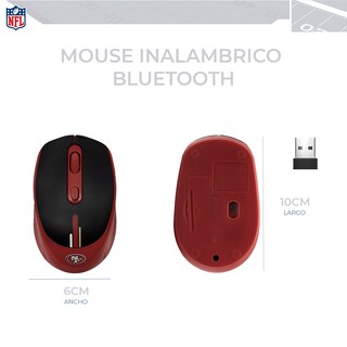 Foto 5 | Foto 5 | Set Nfl De Mouse Inalámbrico Y Pad Con Soporte De Muñeca San Francisco 49s 100% Original