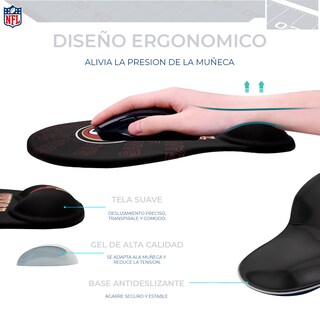 Foto 6 | Foto 6 | Set Nfl De Mouse Inalámbrico Y Pad Con Soporte De Muñeca San Francisco 49s 100% Original