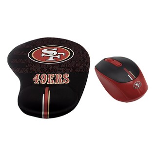 Foto 7 | Foto 7 | Set Nfl De Mouse Inalámbrico Y Pad Con Soporte De Muñeca San Francisco 49s 100% Original