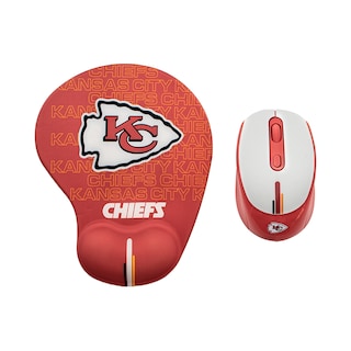 Foto 1 | Foto 1 | Set Nfl De Mouse Inalámbrico Y Pad Con Soporte De Muñeca Kansas City Chiefs 100% Original