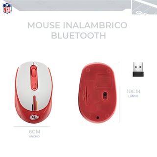 Foto 5 | Foto 5 | Set Nfl De Mouse Inalámbrico Y Pad Con Soporte De Muñeca Kansas City Chiefs 100% Original