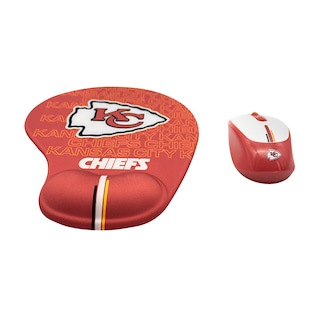 Foto 7 | Foto 7 | Set Nfl De Mouse Inalámbrico Y Pad Con Soporte De Muñeca Kansas City Chiefs 100% Original
