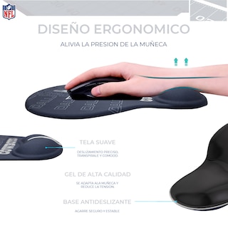 Foto 6 | Foto 6 | Set Nfl De Mouse Inalámbrico Y Pad Con Soporte De Muñeca Dallas Cowboys 100% Original