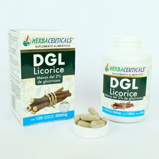 Foto 4 | Foto 4 | Dgl Licorice Regaliz Orgánico 120 Cápsulas 450 Mg Boticaté