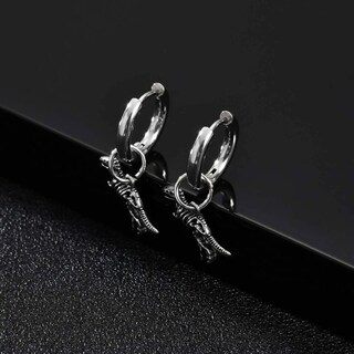 Foto 3 | Foto 3 | Aretes Chulada Dinosaurio De Acero Inox Hipoalergénico