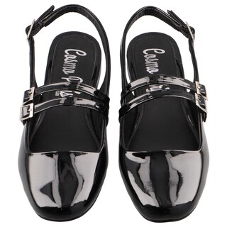 Foto 6 | Foto 6 | Balerina Dama Cosmo Paris 720 Negro En Charol Flat Casual Talla 23 A 26 E