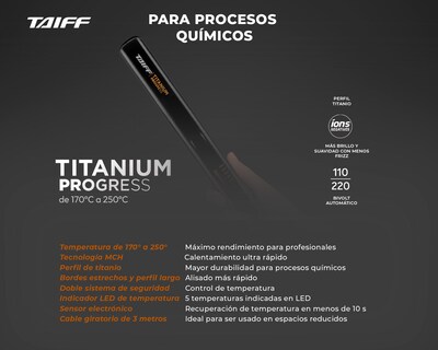 Foto 6 | Foto 6 | Plancha para Cabello Taiff Titanium Progress + Secadora de Cabello Taiff Profesional Fox Ion Tc 2000w