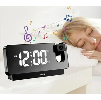 Foto 3 | Foto 3 | ''reloj Despertador De Proyección De Escritorio Led Negro ''
