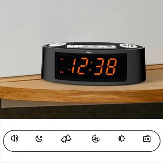 Foto 3 | Foto 3 | Radio Reloj Despertador Fm/am Negro Naranja
