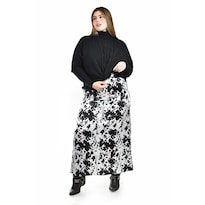 Falda Roman Fashio Satinada Estampado para Mujer