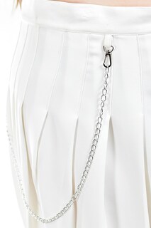 Foto 4 | Foto 4 | Falda Plisada Roman Fashion Blanca para Mujer