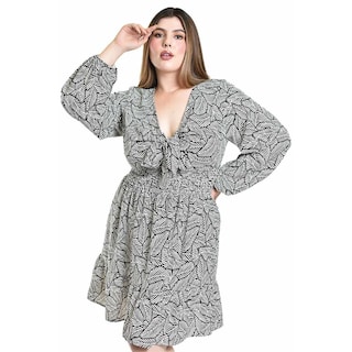 Foto 4 | Foto 4 | Vestido Escote con Moño Roman Fashion para Mujer