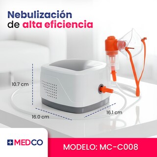 Foto 7 | Foto 7 | Nebulizador Silencioso Aerosolterapia Con Mascarillas Medco