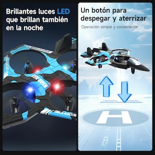 Foto 3 | Foto 3 | ''mini Drones Rc Combate Con Giro De 360° Camouflage Modelo De Caza Camuflaje K500max-azul ''