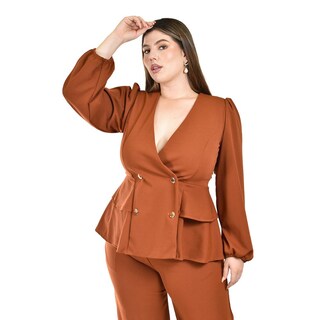Foto 4 | Foto 4 | Conjunto Sastre con Botones Roman Fashion Café para Mujer