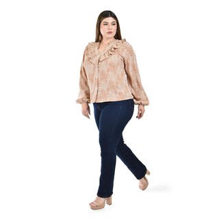 Foto 2 | Foto 2 | Blusa Estampada con Olanes Roman Fashion para Mujer