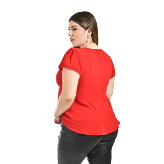 Foto 3 | Foto 3 | Blusa Roman Fashion Roja para Mujer