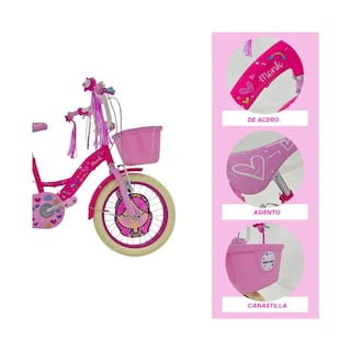 Foto 4 | Foto 4 | Bicicleta Infantil Monk Pintarela R16 Para Niña