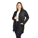 Cárdigan Negro Roman Fashion para Mujer