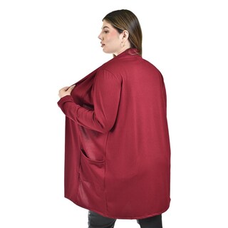 Foto 3 | Foto 3 | Cárdigan de Algodón Vino Roman Fashion para Mujer