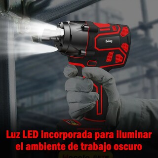 Foto 3 | Foto 3 | Llave De Impacto Belug 2 Batería 1/2 Inalámbrica Eléctrica Rojo