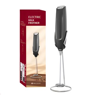 Foto 1 | Foto 1 | Mini Batidor Eléctrico Espumador Leche Para Café Con Soporte Color Negro