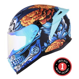 Foto 1 | Foto 1 | Casco Bkr Hawk Az Mate Katrina M.az Rep Tran Cer Svs Az Azul
