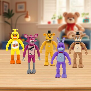 Foto 7 | Foto 7 | Juego De Figuras De Acción Warmansin Fnaf De 5 Piezas Con Proyección Aleatoria - Venta Internacional.
