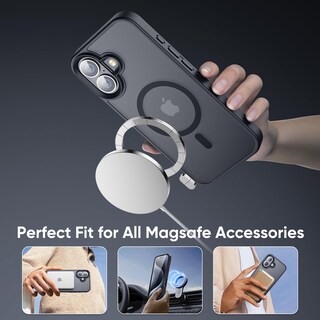 Foto 4 | Foto 4 | Funda De Teléfono Tigowos Strong Magnetic Para Iphone 16 Plus Color Negro - Venta Internacional.