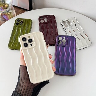 Foto 2 | Foto 2 | Funda De Teléfono Para Iphone 16 Pro Water Ripple Green - Venta Internacional.