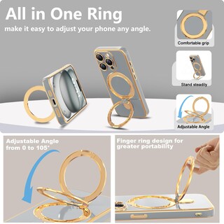 Foto 4 | Foto 4 | Funda De Teléfono Danycase Para Iphone 13 Pro Con Soporte De Anillo Magnético - Venta Internacional.