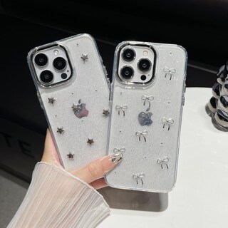 Foto 2 | Foto 2 | Funda De Teléfono Fliracon Bling Glitter 3d Bow Stars Para Iphone 16 Plus - Venta Internacional.