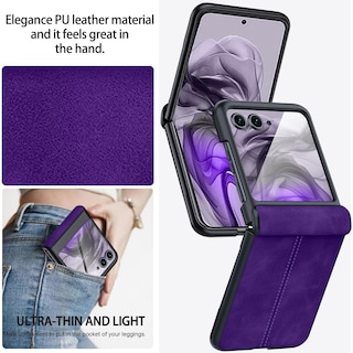 Foto 5 | Foto 5 | Funda Con Protector De Pantalla De Piel Ninki Para Motorola Razr 50 Ultra/razr 2024 Plus - Venta Internacional.