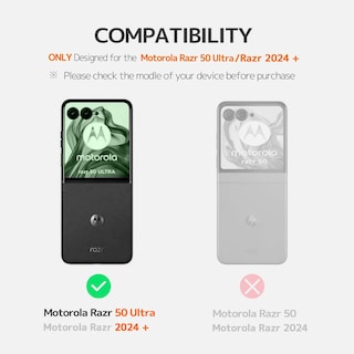 Foto 7 | Foto 7 | Funda Con Protector De Pantalla De Piel Ninki Para Motorola Razr 50 Ultra/razr 2024 Plus - Venta Internacional.