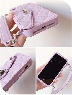 Foto 4 | Foto 4 | Funda Para Teléfono Wallet Unnfiko Compatible Con Iphone 16 Pro Color Morado - Venta Internacional.