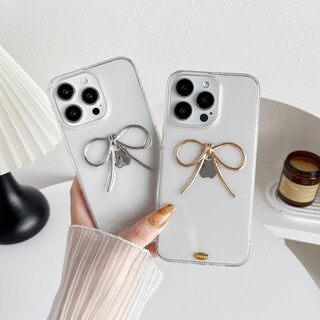 Foto 2 | Foto 2 | Funda De Teléfono Fliracon Simple 3d Bow Clear Soft Para Iphone 16 - Venta Internacional.