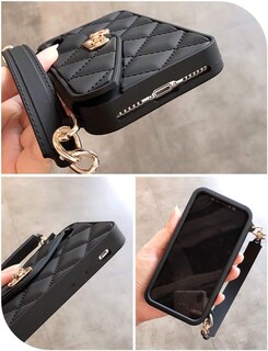Foto 4 | Foto 4 | Funda Para Teléfono Wallet Unnfiko Compatible Con Iphone 16 Pro Color Negro - Venta Internacional.