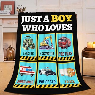 Foto 1 | Foto 1 | Manta Polar Mudiwa Just A Boy Who Loves Truck 100 X 125 Cm - Venta Internacional.